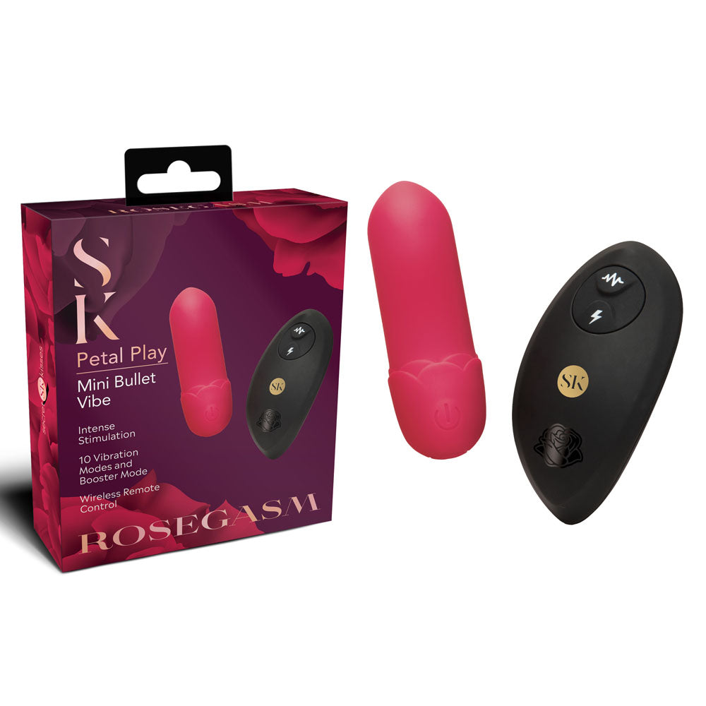 Secret Kisses Bullet Vibe – USB Rechargeable, Body-Safe Silicone – Red – 7.5 cm