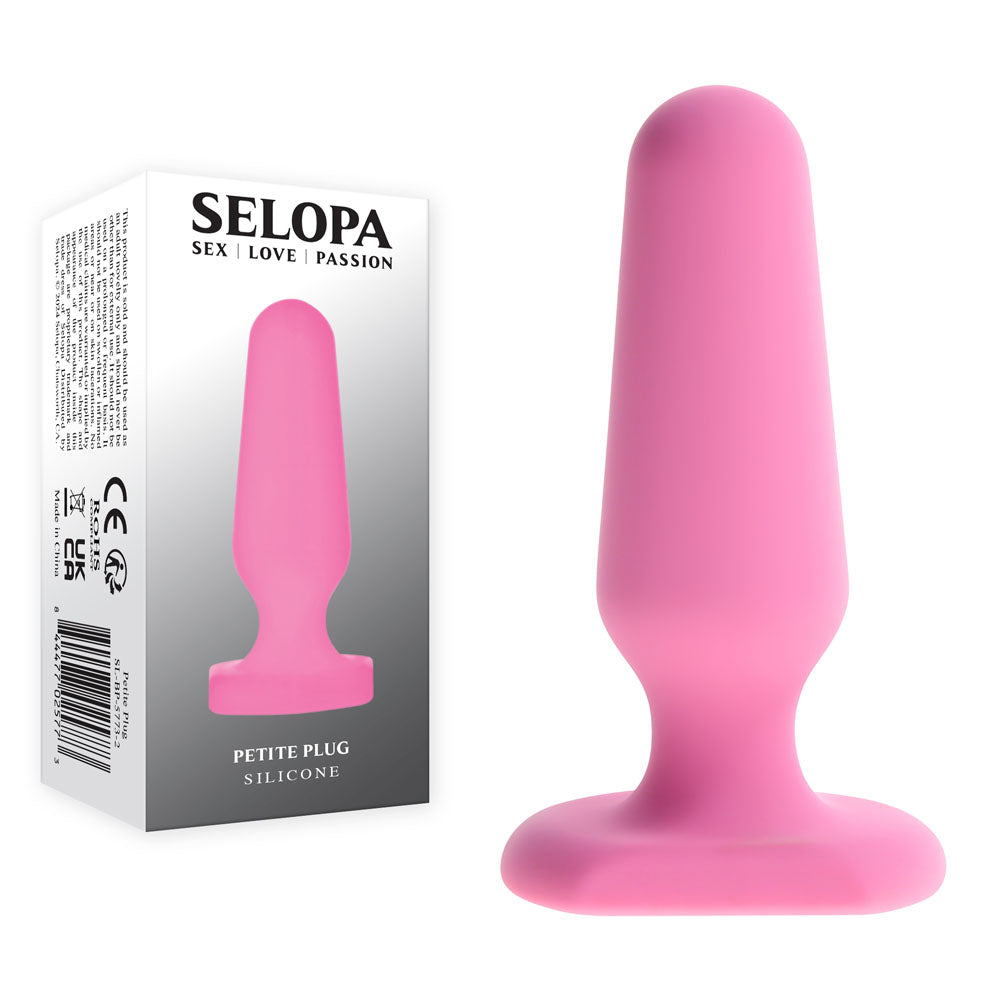 Selopa Petite pink silicone beginner butt plug