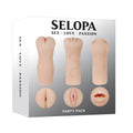 Selopa Masturbators – Set of 3 – Flesh – Light