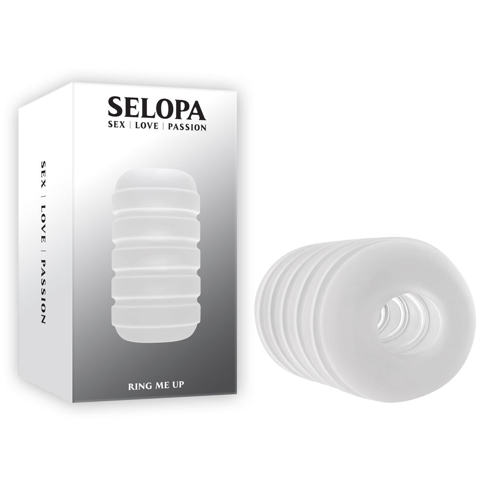 Selopa RING ME UP - Body-Safe Clear Stroker for Enhanced Pleasure (Gender-Neutral, Easy to Clean)