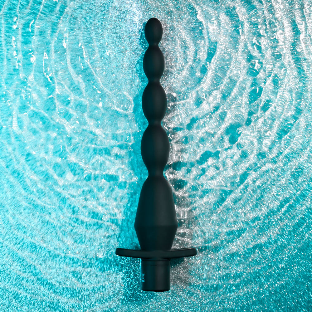 Selopa Anal Beads – Rechargeable, Body-Safe Silicone – Black – 22 cm
