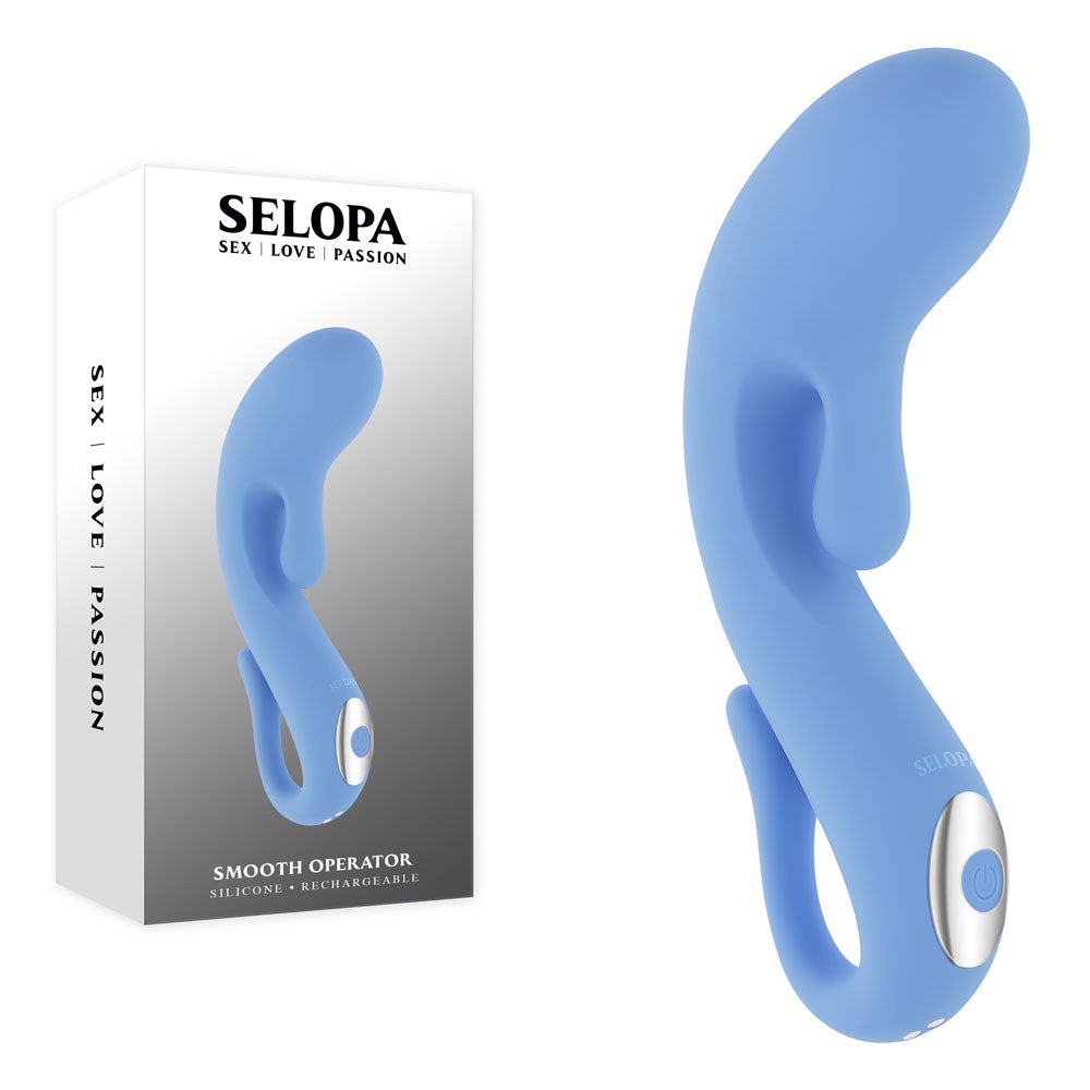 Selopa Vibrator – Rechargeable, Body-Safe Silicone – Blue