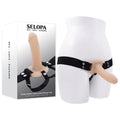 Selopa Body-Safe Hollow Strap-On for All - Flesh 16.3 cm (Comfort Fit, Gender-Neutral)