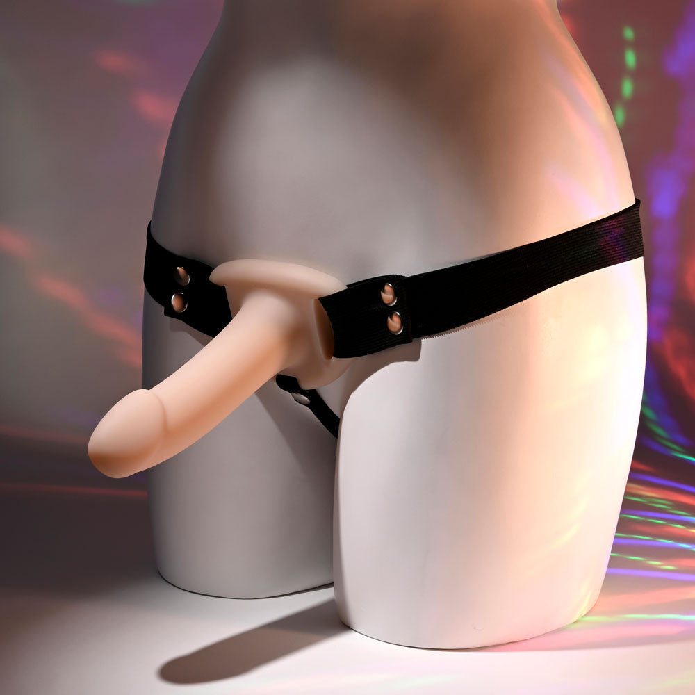 Selopa Body-Safe Hollow Strap-On for All - Flesh 16.3 cm (Comfort Fit, Gender-Neutral)