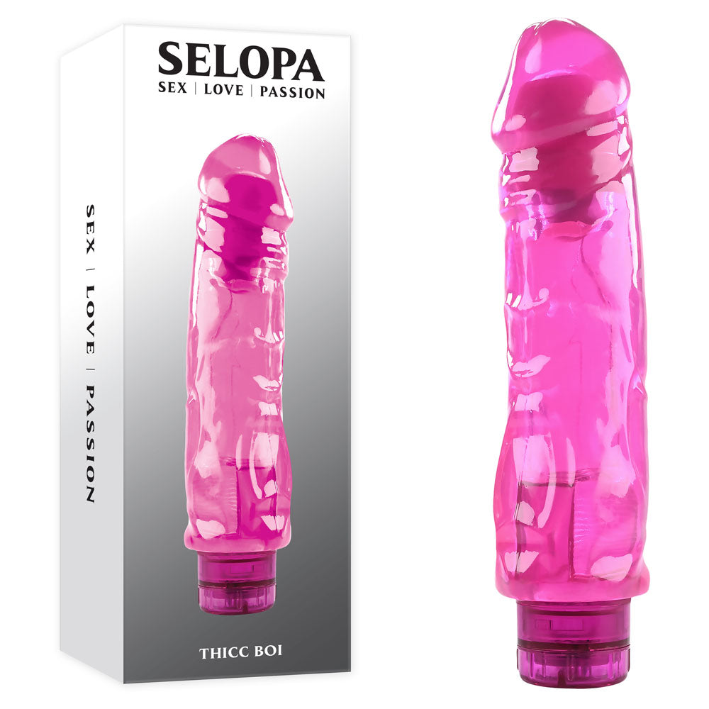Selopa Vibrator – Powerful, Body-Safe Silicone – Pink – 22.9 cm