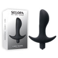 Selopa Anal Toy – Vibrating, Body-Safe Silicone – Black – 12.7 cm