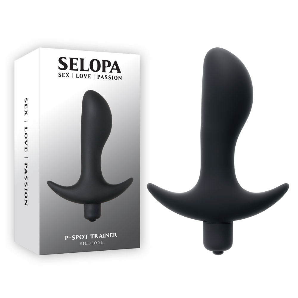 Selopa Anal Toy – Vibrating, Body-Safe Silicone – Black – 12.7 cm