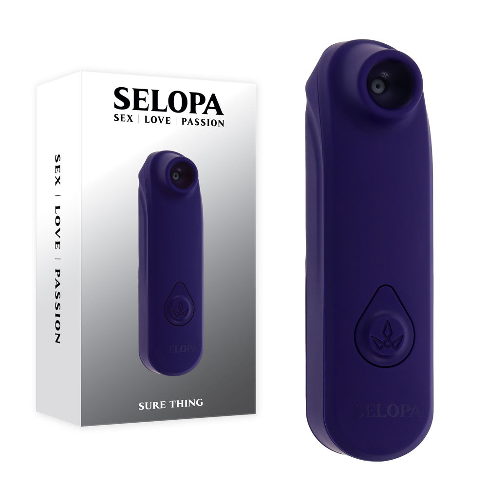 Selopa Air Pulsation Stimulator – Vibrating & Sucking – Black