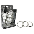 Master Series Cock Rings – Steel – Set of 3 Sizes