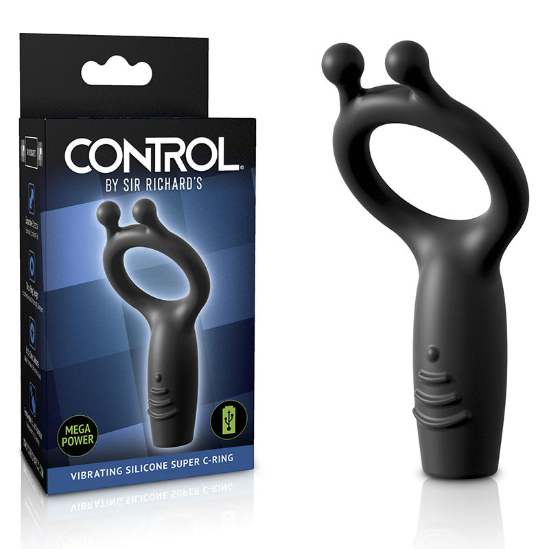 Sir Richards Cock Ring – Vibrating, Body-Safe Silicone – Grey