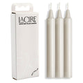 LaCire Candles – Drip Pillar – White – Set of 3