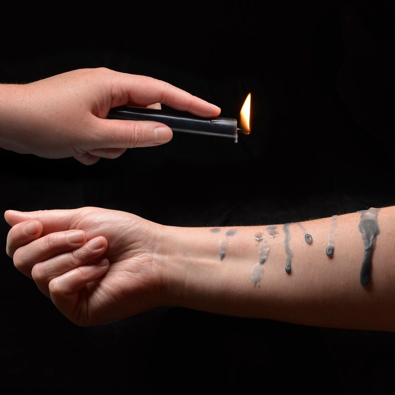 LaCire Drip Pillar Candles - Black Drip Candles Set of 3 - Eco-Friendly, Handmade, and Long-Lasting