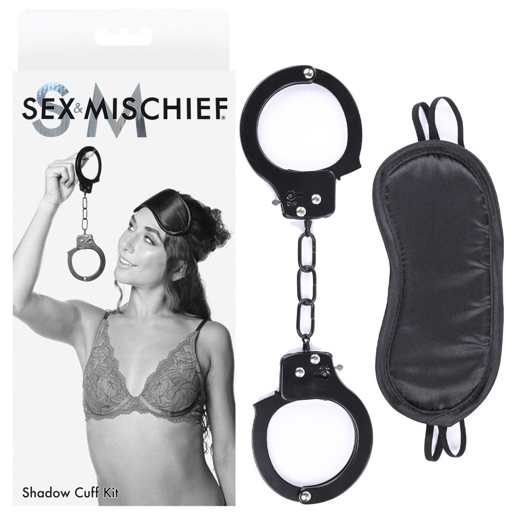 Sex & Mischief Bondage Toys – Cuffs Set – Black – 2 Piece