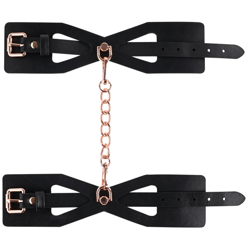 Sex & Mischief Brat black and rose gold handcuffs – image 4
