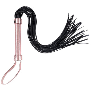 Sex & Mischief Brat rose gold and black flogger – image 3