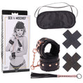 Sex & Mischief Bondage Kit – 5 Piece – Beginner-Friendly – Black