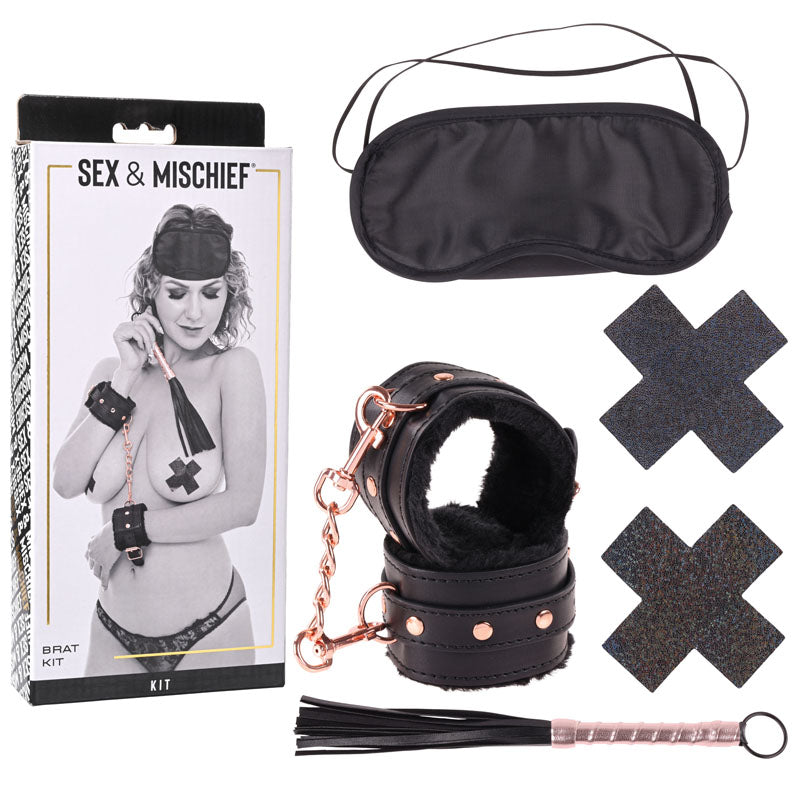 Sex & Mischief 5-Piece Beginner Bondage Kit – Explore Safe Sensual Play for All Genders