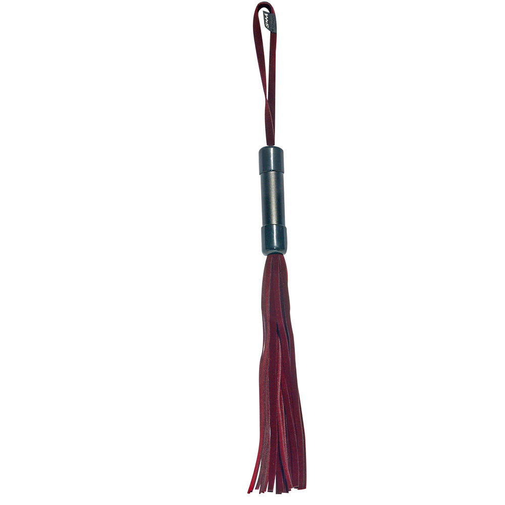 Sex & Mischief Flogger – Enchanted Design – Faux Leather – Red/Black