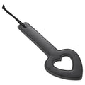 Sex & Mischief Paddle – Heart-Shaped Design – Faux Leather – Black