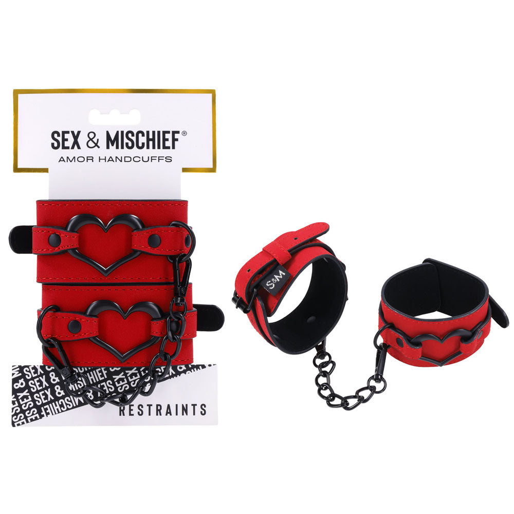 Sex & Mischief Bondage Toys – Soft, Durable Fabric – Red
