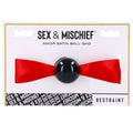 Sex & Mischief Amor red satin ball gag