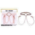 Sex & Mischief Bondage Toys – Nipple Restraints – Peach