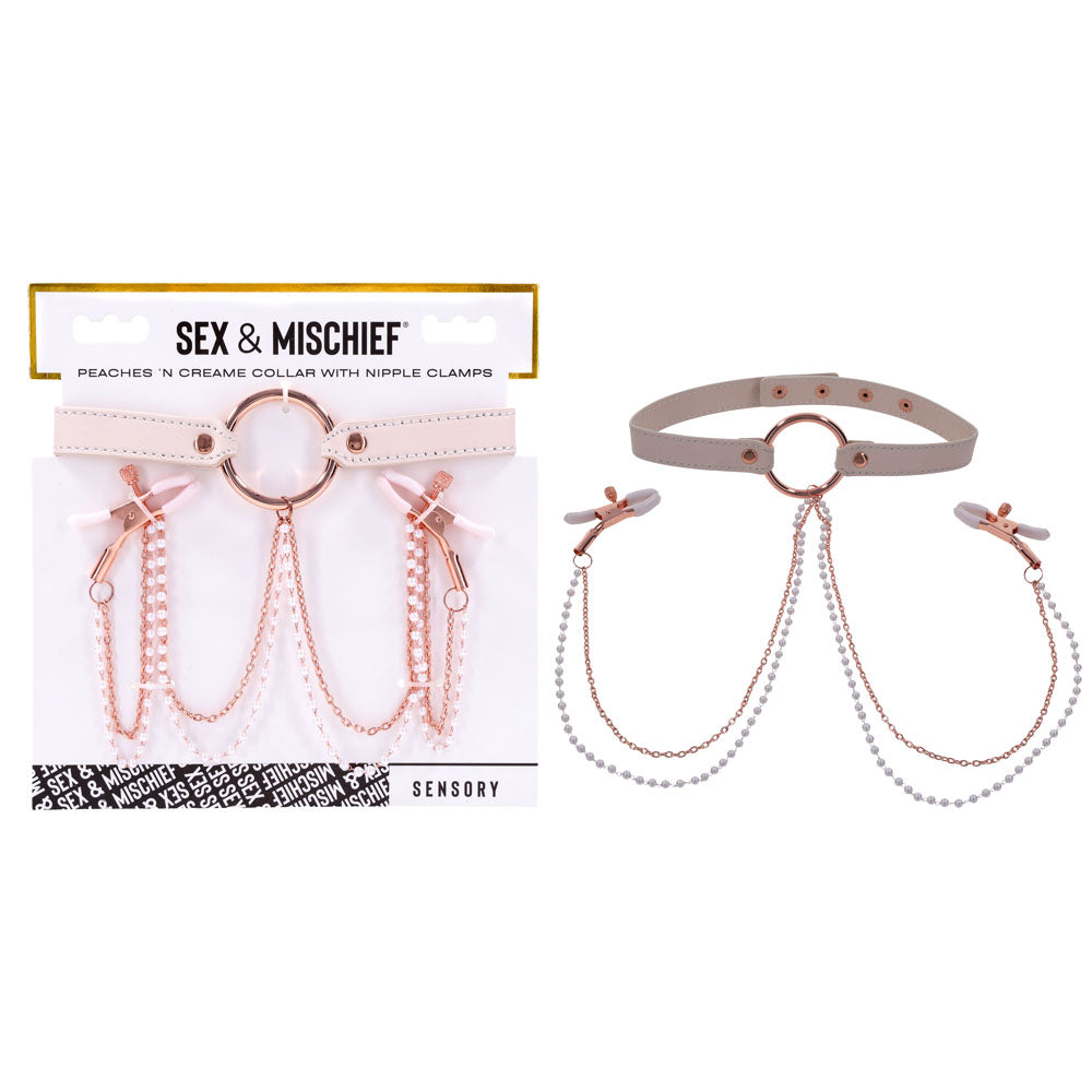 Sex & Mischief Bondage Toys – Nipple Restraints – Peach