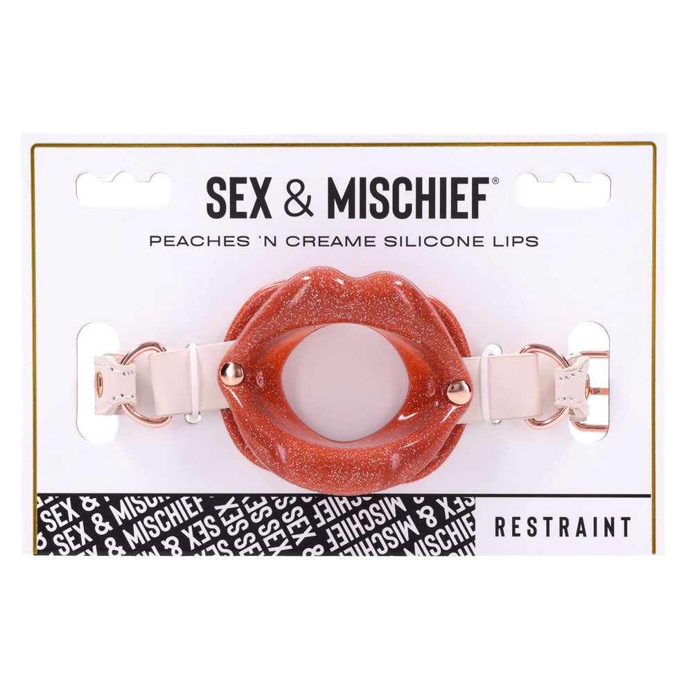 Sex & Mischief Peaches n CreaMe silicone lips gag – image 8