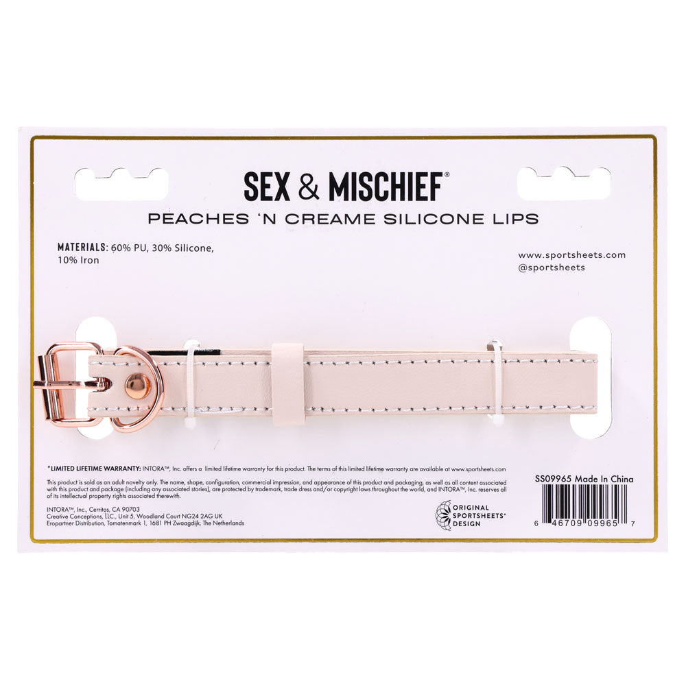 Sex & Mischief Peaches n CreaMe silicone lips gag – image 9