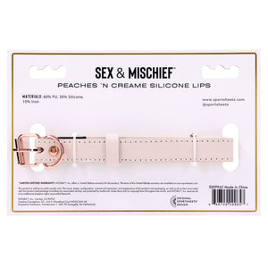 Sex & Mischief Peaches n CreaMe silicone lips gag – image 9