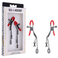 S&M Bondage Toys – Adjustable, Metal – Red – Set of 2