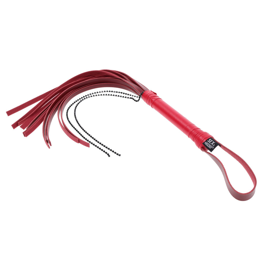 Sportsheets Ex's and Oh's red crystal flogger – image 5