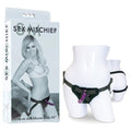 Sex & Mischief Strap-On – Adjustable, Silicone – Black/Purple