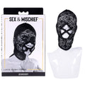 Sex & Mischief Lace Hush Hood - Black (Comfortable & Discreet, Perfect for Role Play)