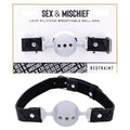 Sex & Mischief Bondage Toy – Breathable, Body-Safe Silicone – Black/Grey