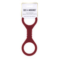 Sex & Mischief Enchanted Small Silicone Cuffs – Burgundy (Soft, Adjustable Restraints for Intimate Play)