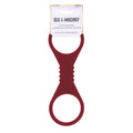 Sex & Mischief Enchanted Large Silicone Cuffs - Burgundy Restraints for Ultimate Comfort and Control