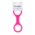Sex & Mischief Compact Hot Pink Silicone Restraints – Small Size (Body-Safe, Versatile Bondage Accessory)