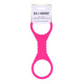 Sex & Mischief Large Hot Pink Silicone Cuffs - Large Restraints