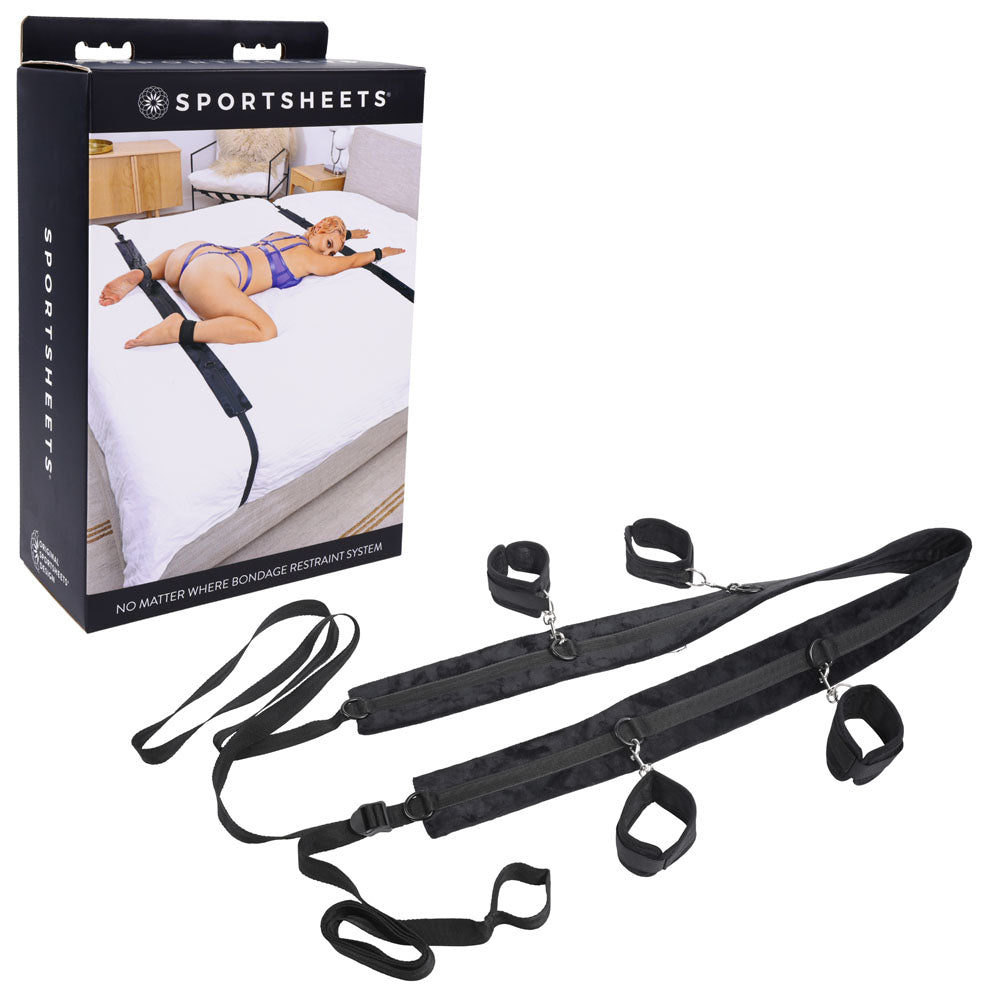 Sportsheets Bondage Toy – Versatile Restraint System – Black