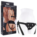 SPORTSHEETS Adjustable Breathable Strap-On Harness - Black (Comfort Fit, No Probe Included)