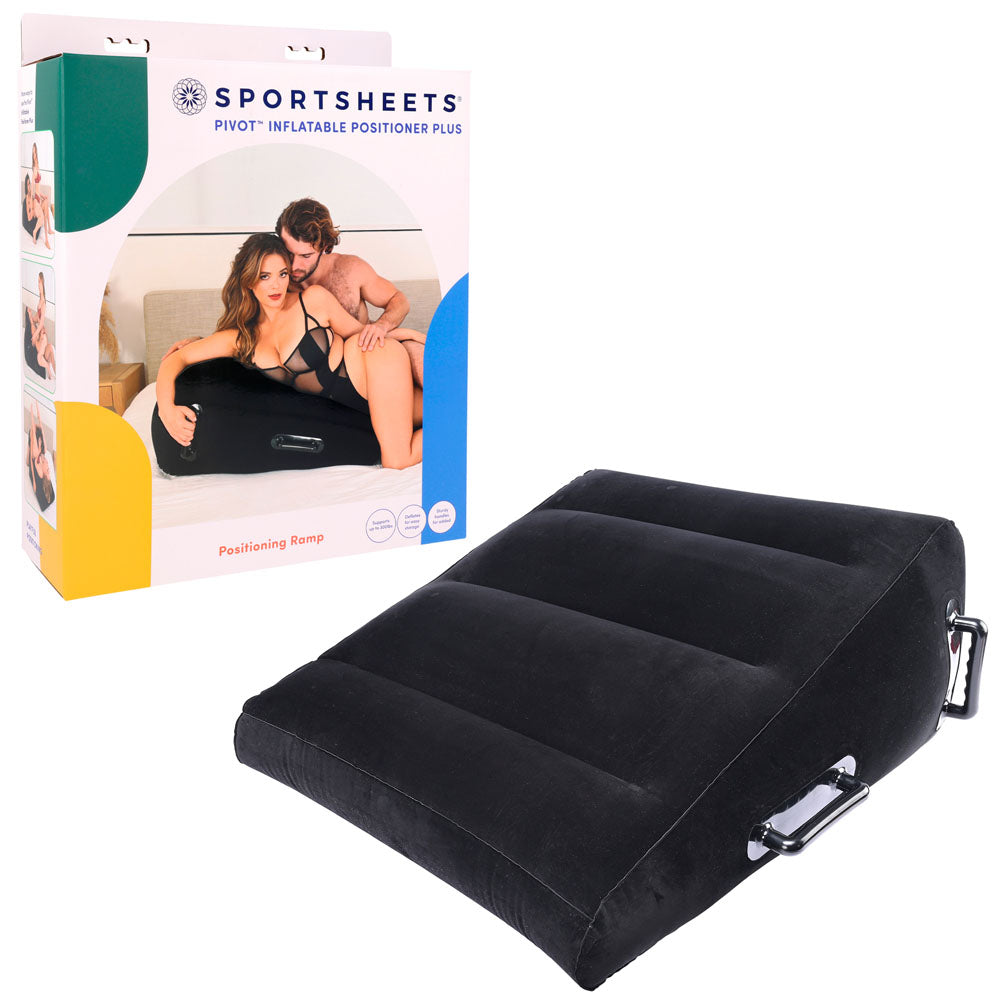 Pivot Inflatable Positioner – Body-Safe Material – Black – XL