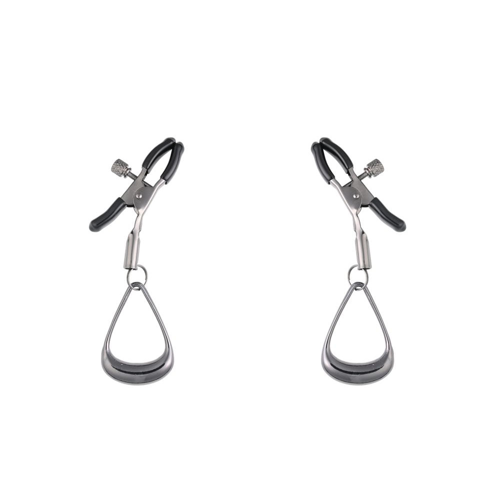 Sportsheets Velvet Noir gunmetal tuggable nipple clamps – image 2