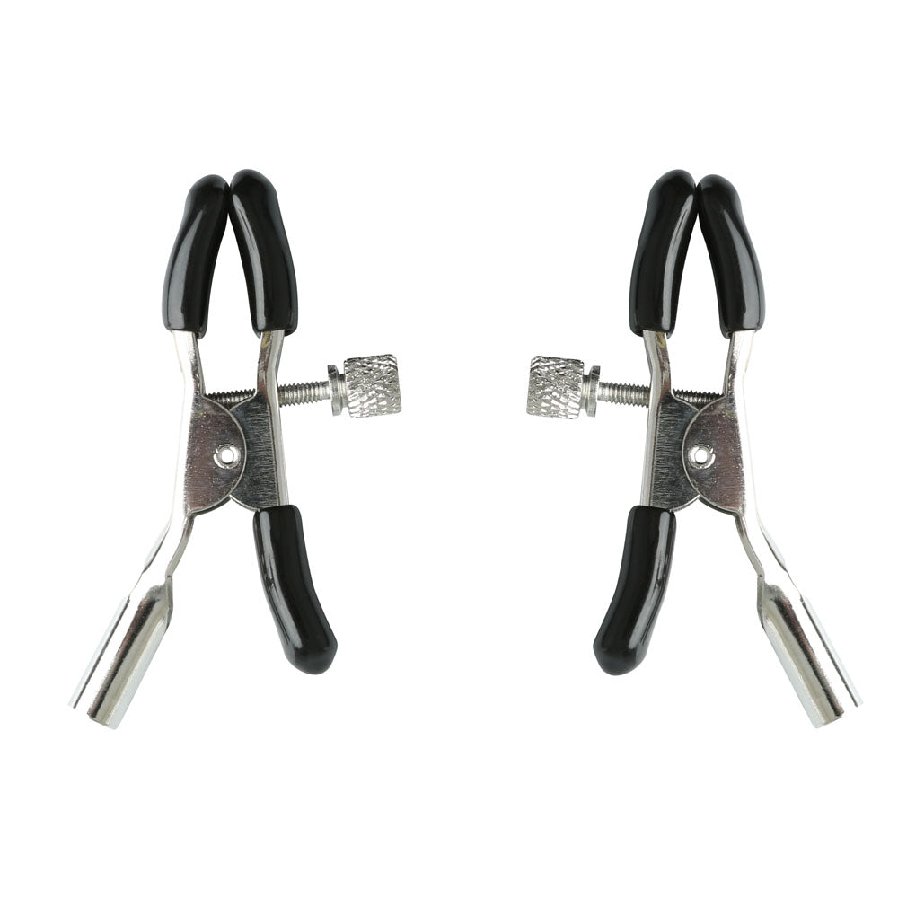Sex & Mischief Bondage Toys – Adjustable Nipple Clips – Black – Set of 2