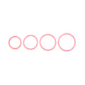 Sportsheets Bondage Toys – Rubber O-Ring – Coral – 4 Pack