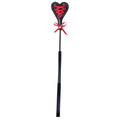 Sex & Mischief Bondage Toy – Heart Beat Crop – Black/Red – 37.5 cm