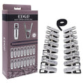 EDGE Bondage Toys – Chrome Zipper Clothes Pins – Set of 16