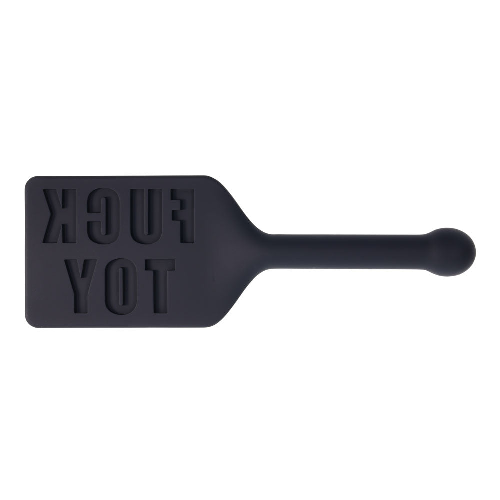 EDGE Silicone Spanking Paddle - Black Body-Safe Paddle for Sensual Play