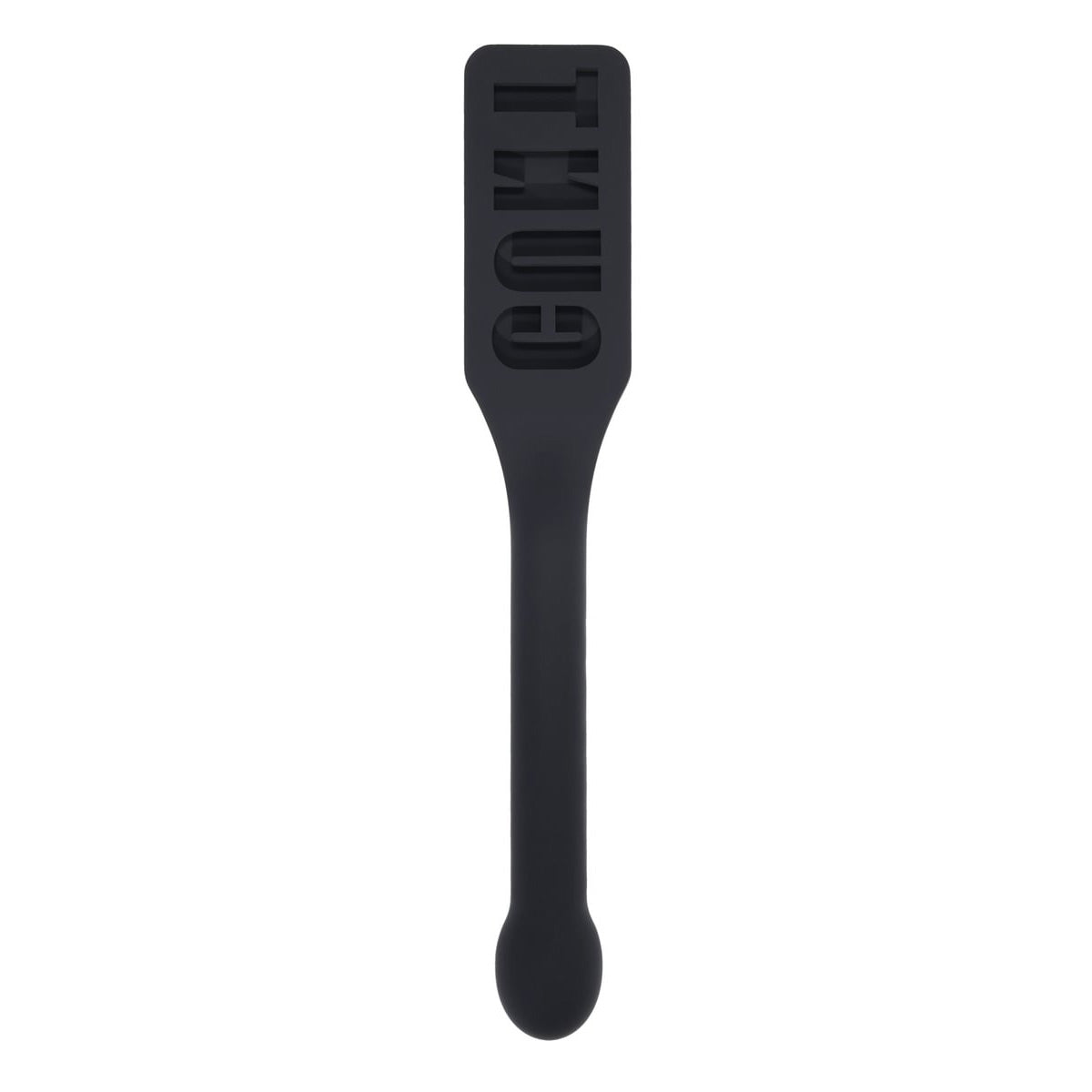 Intimelly Bondage Paddle – Insertable Handle, Body-Safe Silicone – Black