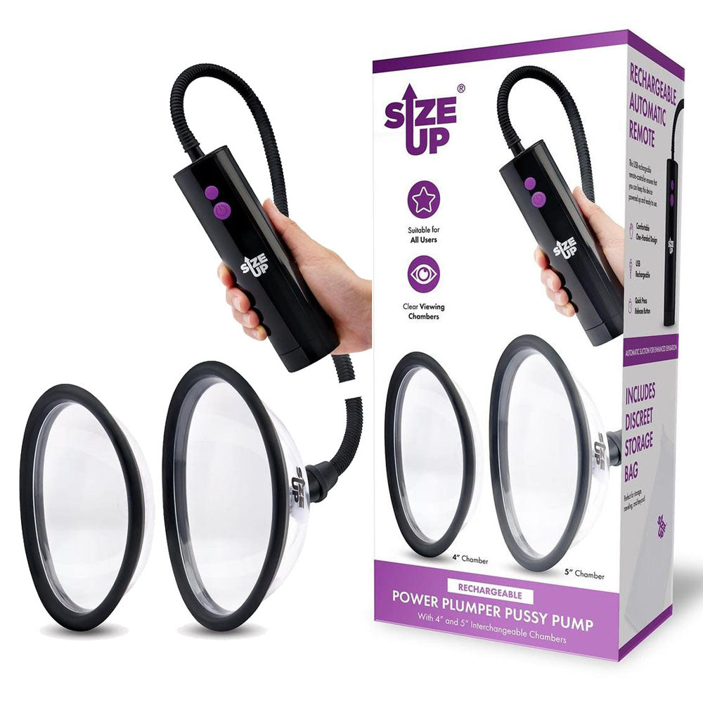 Rechargeable Vagina Pump – Size Up Power Plumper – Clear – Usb ...